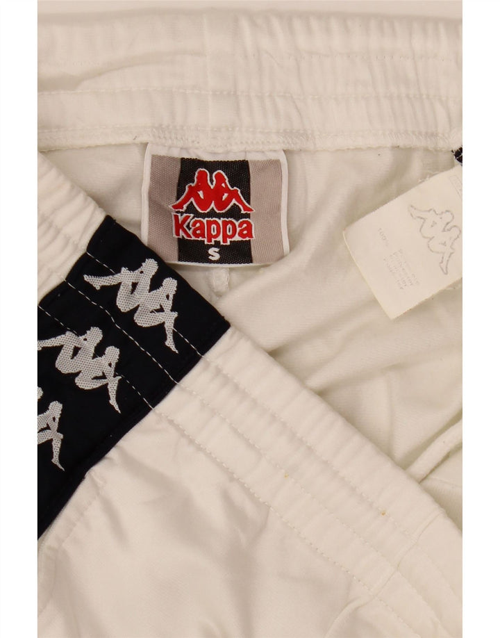 Kappa Mens Graphic Tracksuit Trousers Small  White Colourblock Polyester