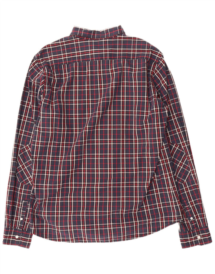 Sun68 Mens Shirt 2XL Blue Check Cotton