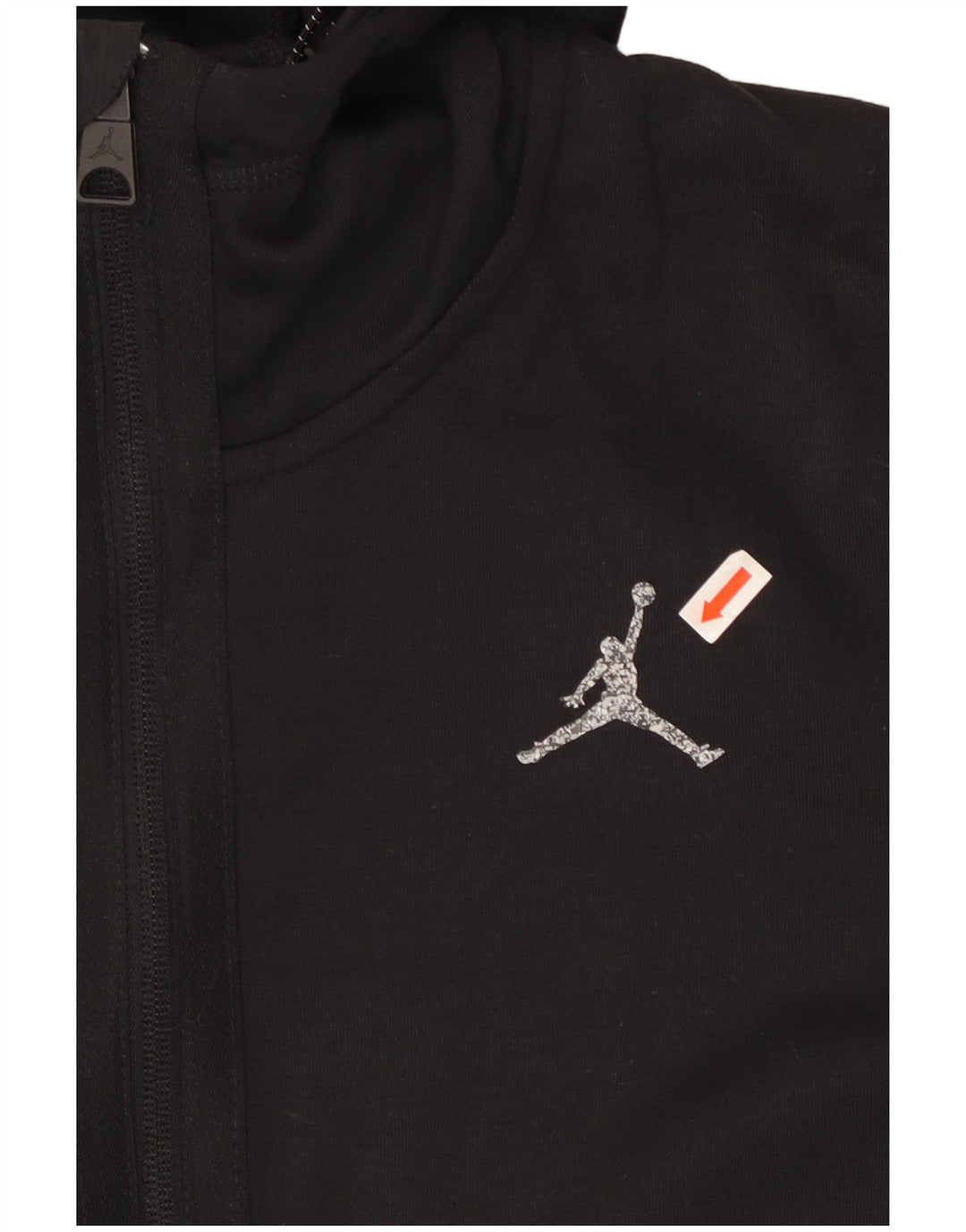 JORDAN Mens Dri Fit Zip Hoodie Sweater XS Black Polyester