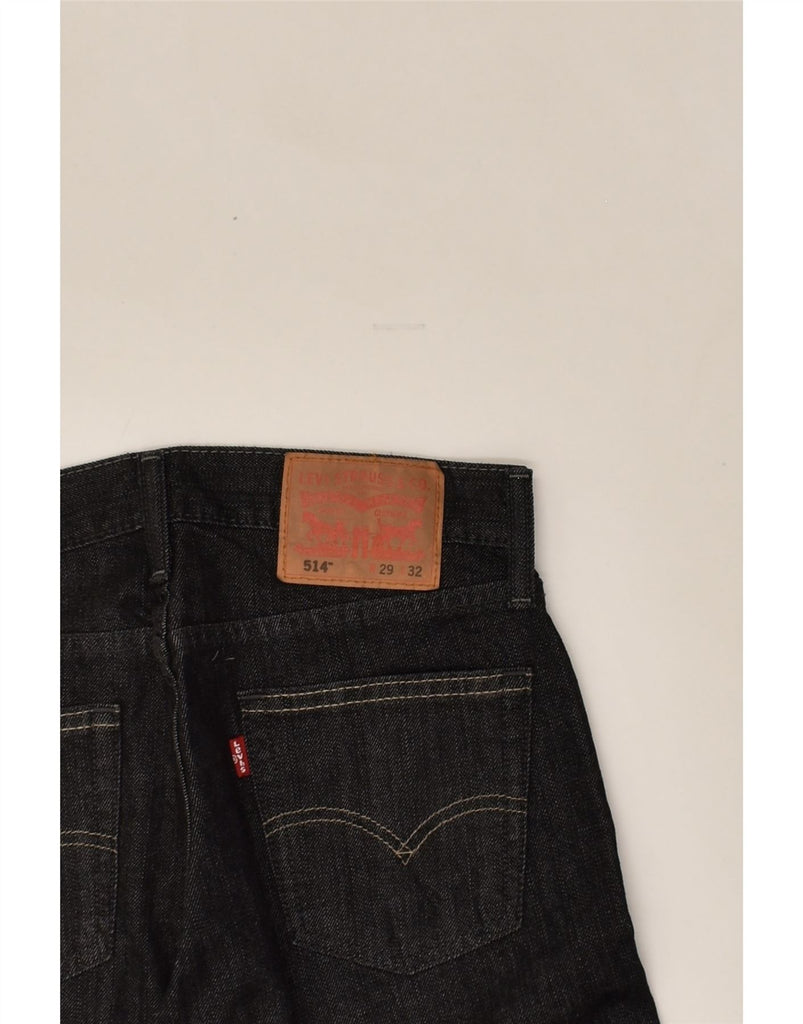 LEVI'S Womens 514 Straight Jeans W29 L32 Black Cotton | Vintage Levi's | Thrift | Second-Hand Levi's | Used Clothing | Messina Hembry 