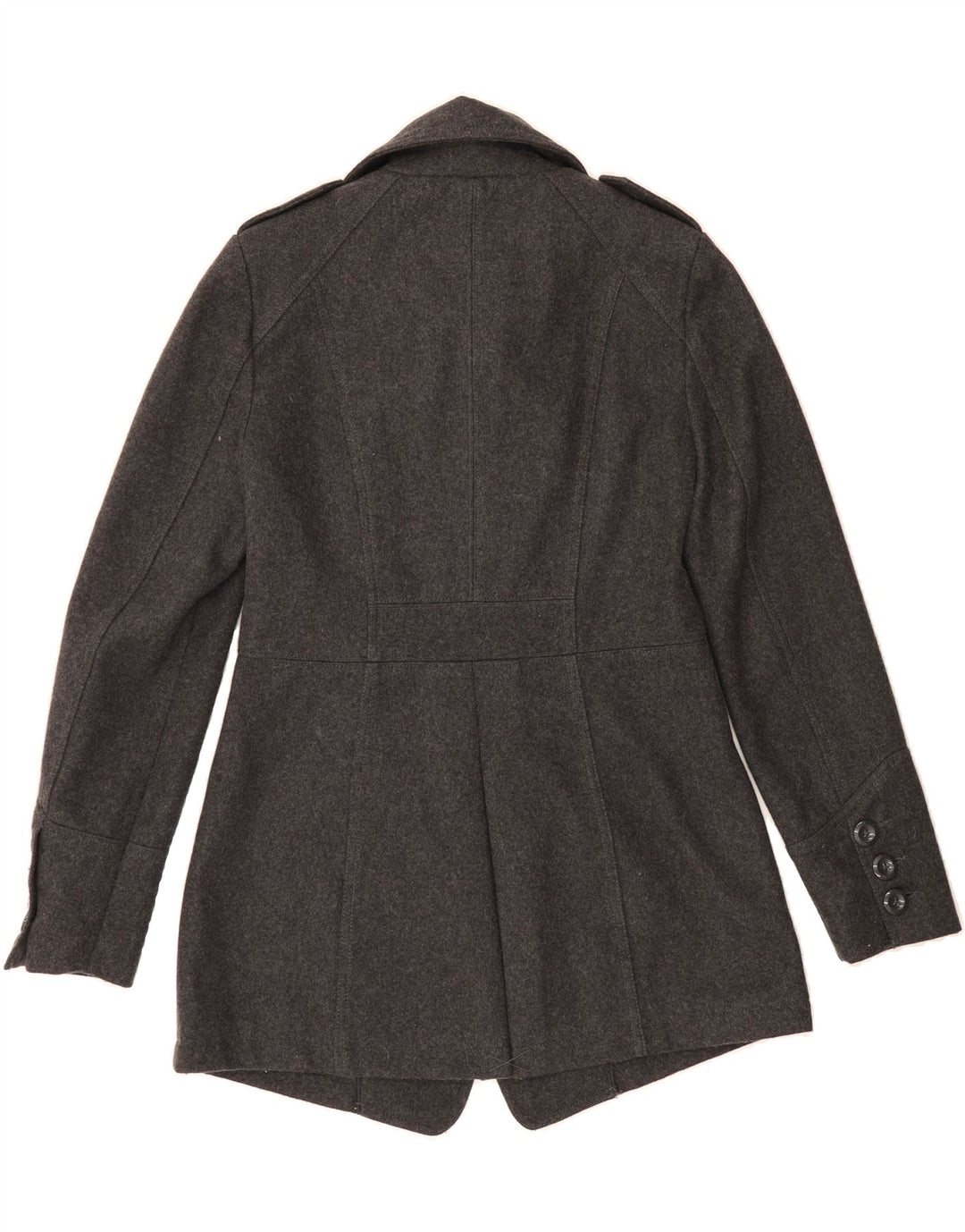 PEPE JEANS Womens Pea Coat UK 10 Small Grey Wool Vintage PEPE Jeans and Second-Hand PEPE Jeans from Messina Hembry 