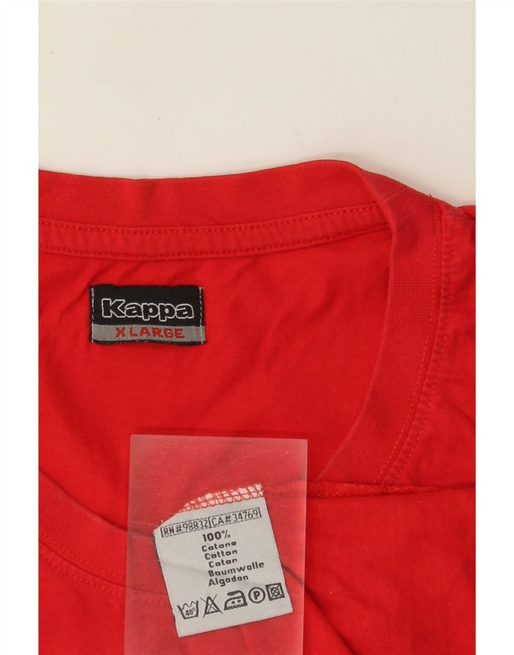Kappa Mens Vest Top XL Red Cotton