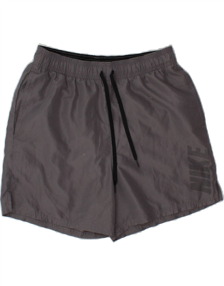 NIKE Mens Graphic Sport Shorts Medium  Grey Polyester Vintage Nike and Second-Hand Nike from Messina Hembry 