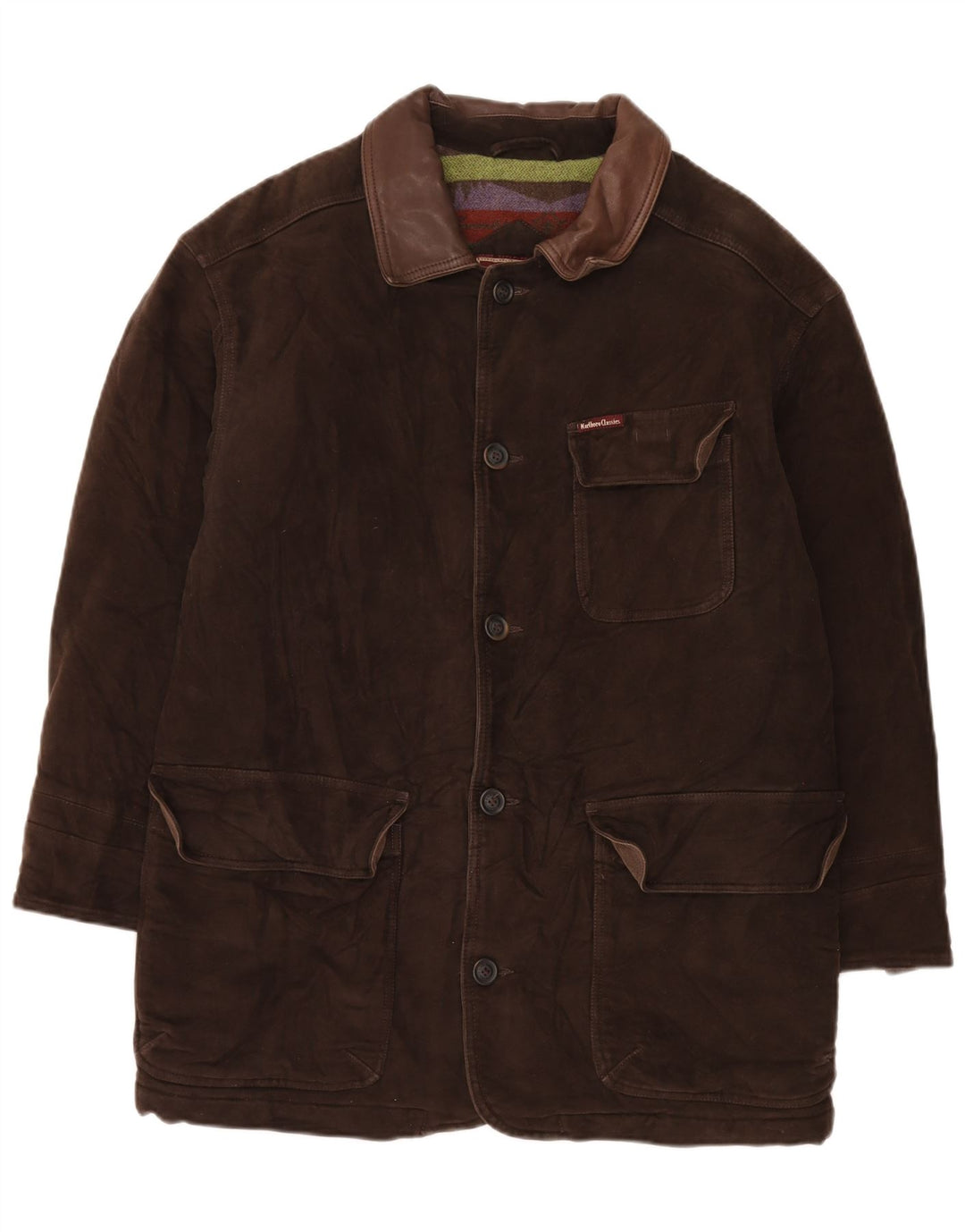 Marlboro Classics Mens Utility Jacket UK 40 Large Brown Cotton