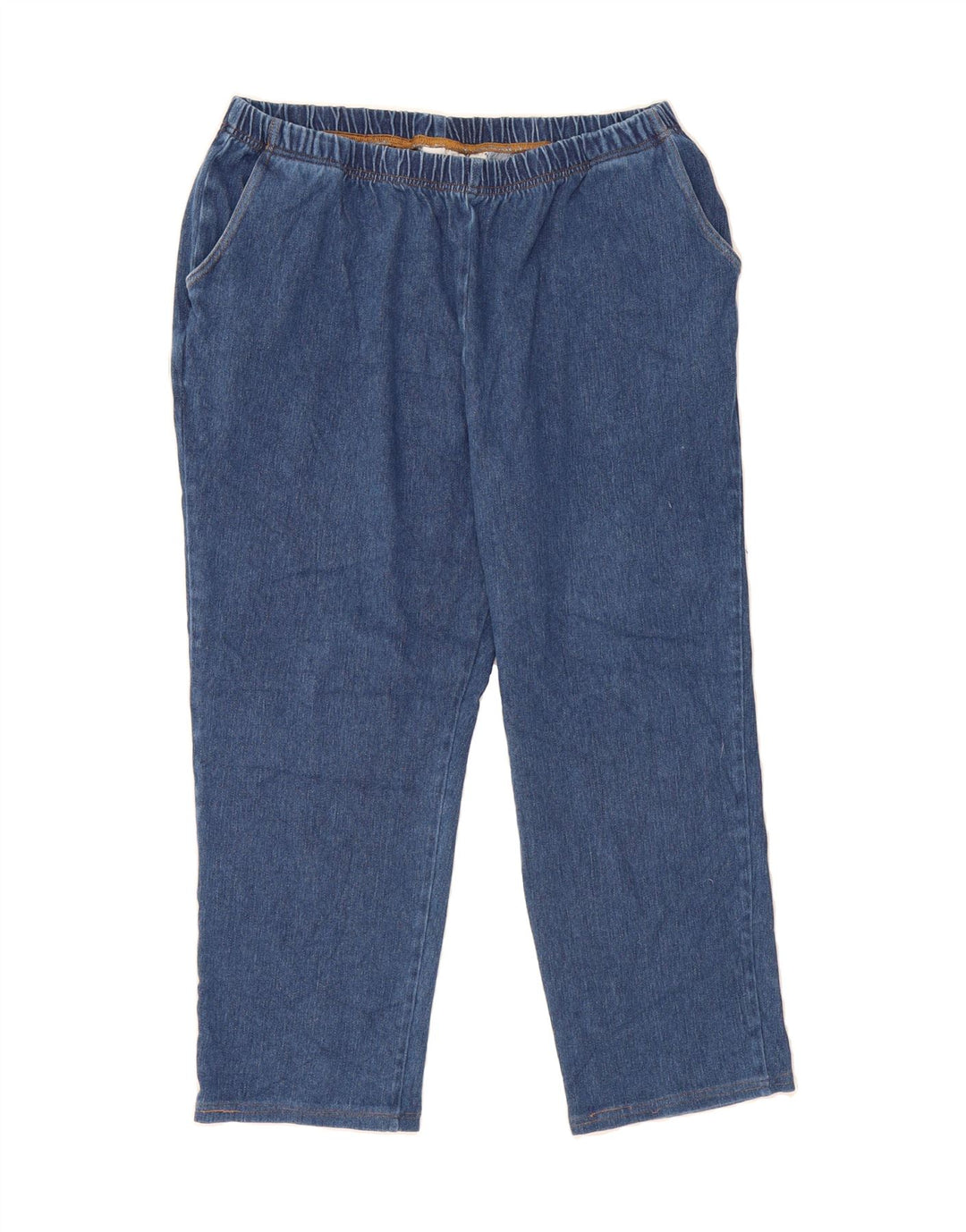 L.L.BEAN Womens Slim Cropped Jeans Large W32 L24 Blue Cotton Vintage L.L.Bean and Second-Hand L.L.Bean from Messina Hembry 