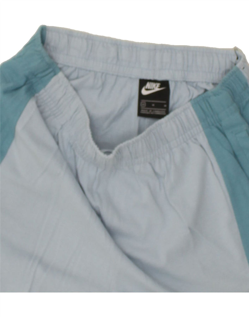 NIKE Mens Sport Shorts Medium Blue Colourblock Cotton Vintage Nike and Second-Hand Nike from Messina Hembry 