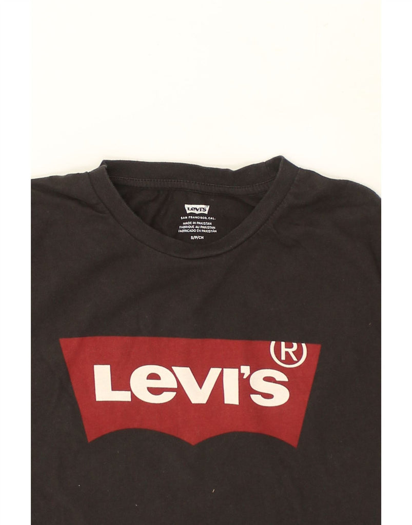 LEVI'S Mens Graphic T-Shirt Top Small Black Cotton | Vintage Levi's | Thrift | Second-Hand Levi's | Used Clothing | Messina Hembry 