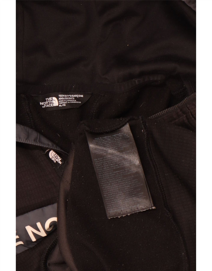 THE NORTH FACE Boys Graphic Hoodie Jumper 14-15 Years XL  Black