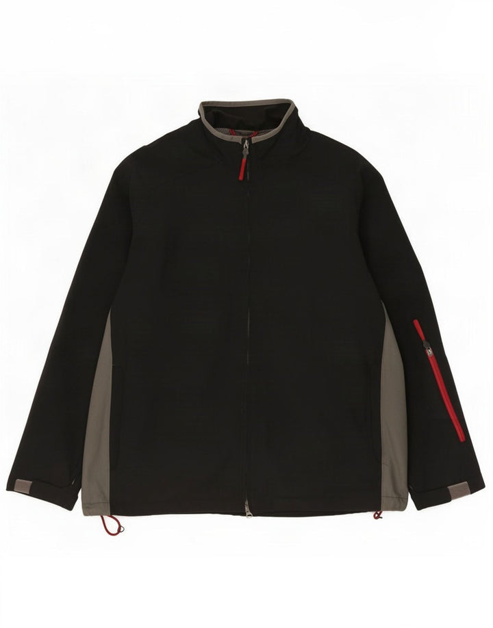 Gap Mens Tracksuit Top Jacket XL Black Colourblock Nylon