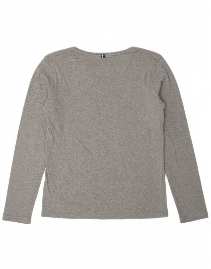 TOMMY HILFIGER Boys Top Long Sleeve 13-14 Years Grey Cotton