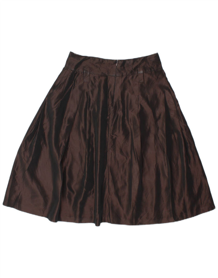Zara Womens A-Line Skirt Medium W28  Brown Rayon