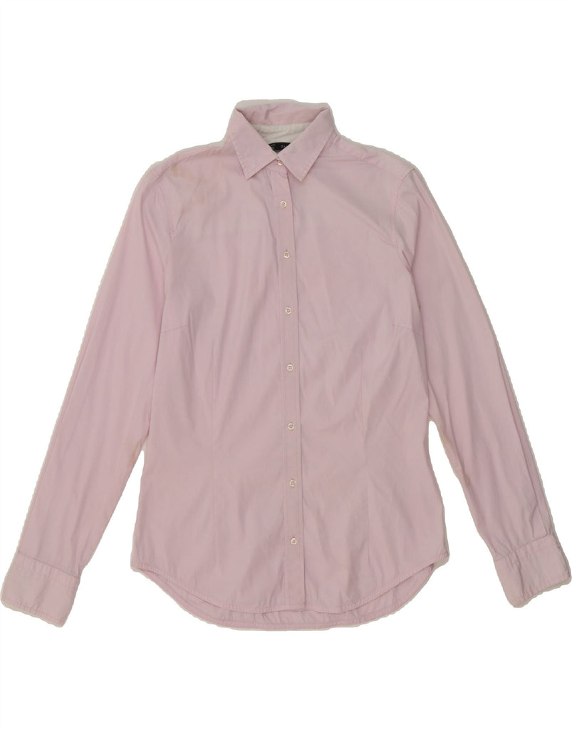 ZARA Womens Shirt UK 12 Medium Pink Vintage Zara and Second-Hand Zara from Messina Hembry 