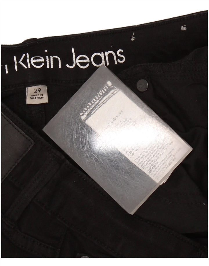 Calvin Klein Womens Jegging Trousers W29 L29 Black Cotton