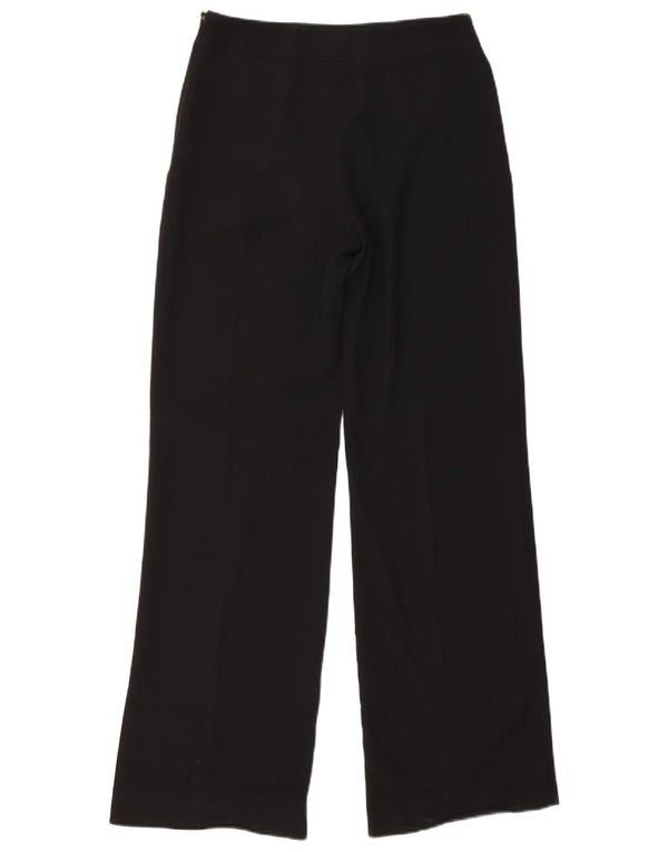 Hobbs Womens Loose Fit Casual Trousers UK 8 Small W28 L32 Black Polyester