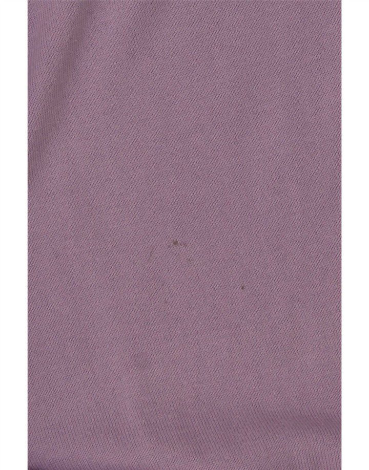 Lacoste Mens V-Neck Jumper Sweater Size 5 Large Purple Cotton