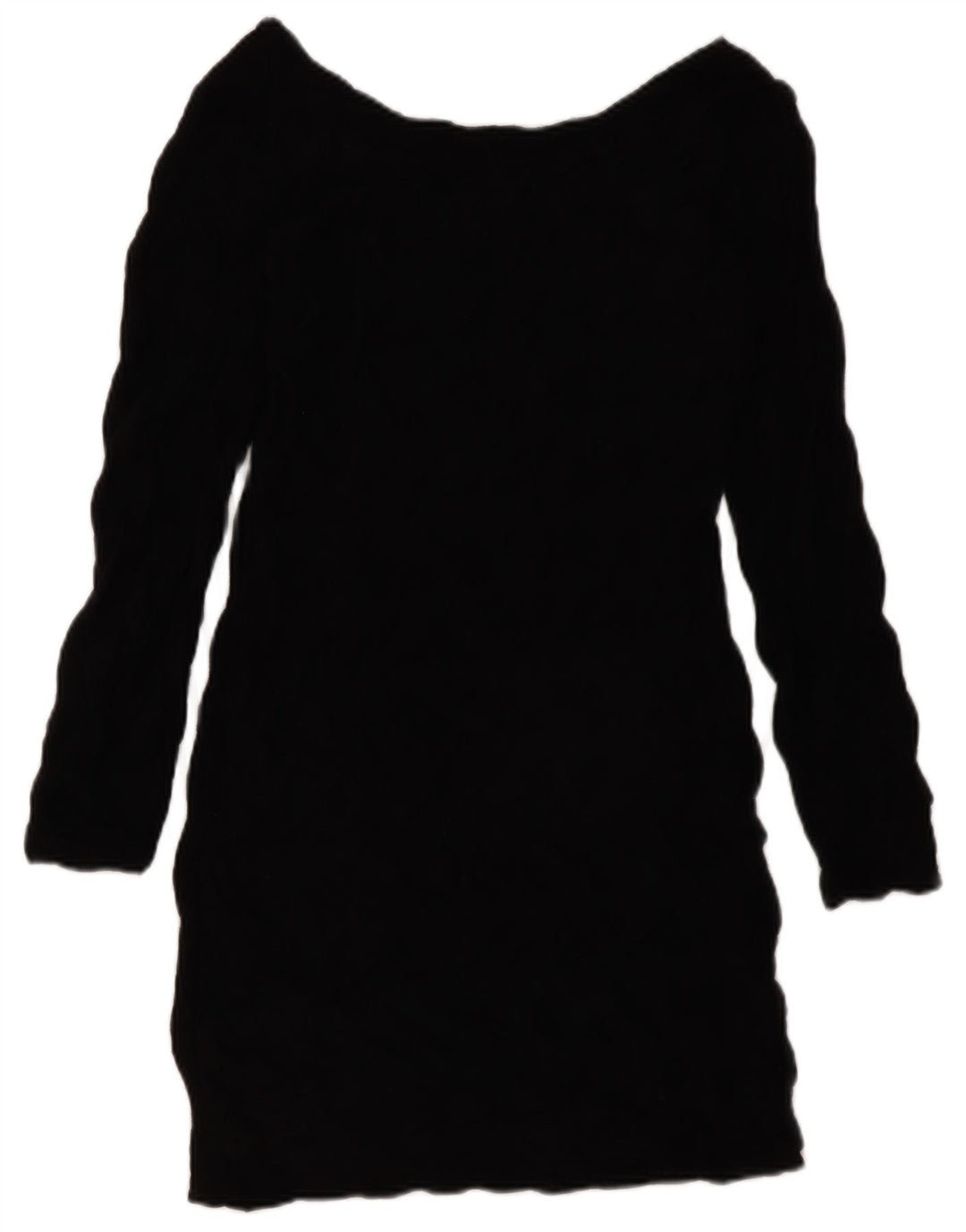 ZARA Womens Long Sleeve Sheath Dress UK 14 Large Black