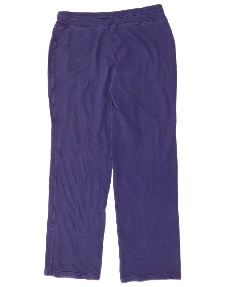 CHAMPION Womens Tracksuit Trousers UK 14 Medium  Navy Blue Cotton