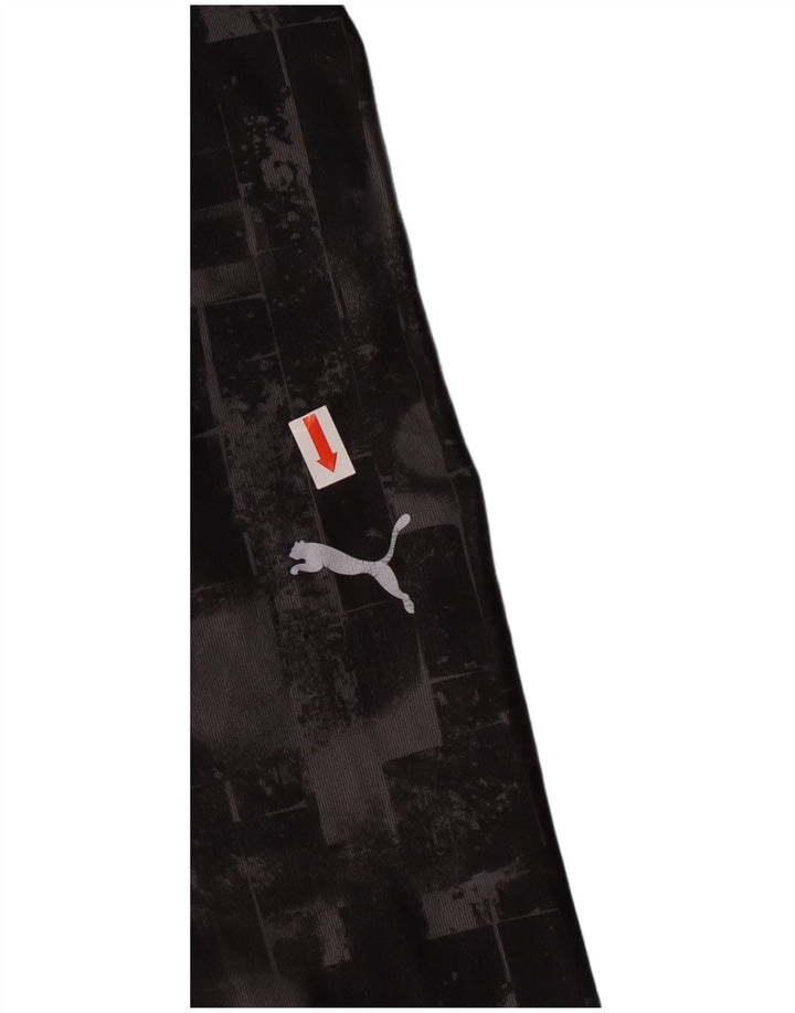 Puma Girls Leggings 13-14 Years  Black Geometric