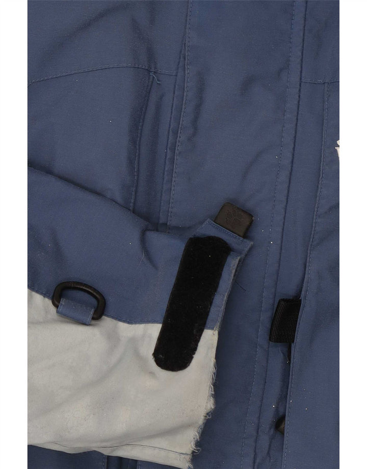 Jack Wolfskin Mens Ski Jacket UK 40/42 Large Blue Colourblock Polyamide