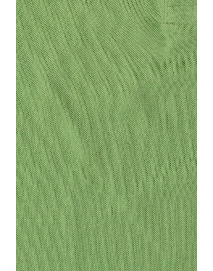 LACOSTE Mens Polo Shirt Size 3 Small Green Cotton