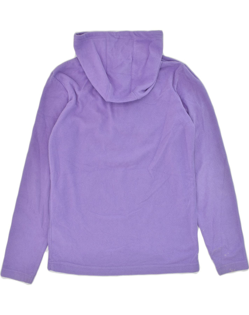 MOUNTAIN WAREHOUSE Girls Hooded Zip Neck Fleece Jumper 11-12 Years Purple | Vintage Mountain Warehouse | Thrift | Second-Hand Mountain Warehouse | Used Clothing | Messina Hembry 