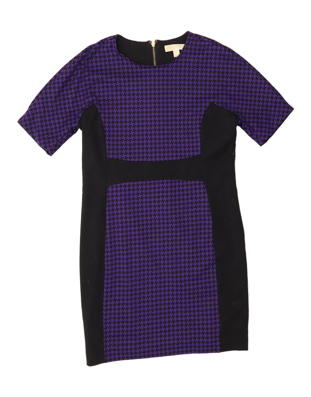 MICHAEL KORS Womens Sheath Dress UK 14 Large Purple Colourblock Polyester Vintage Michael Kors and Second-Hand Michael Kors from Messina Hembry 