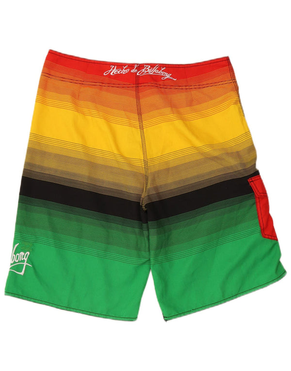 Billabong Mens Graphic Swimming Shorts Large Multicoloured Striped