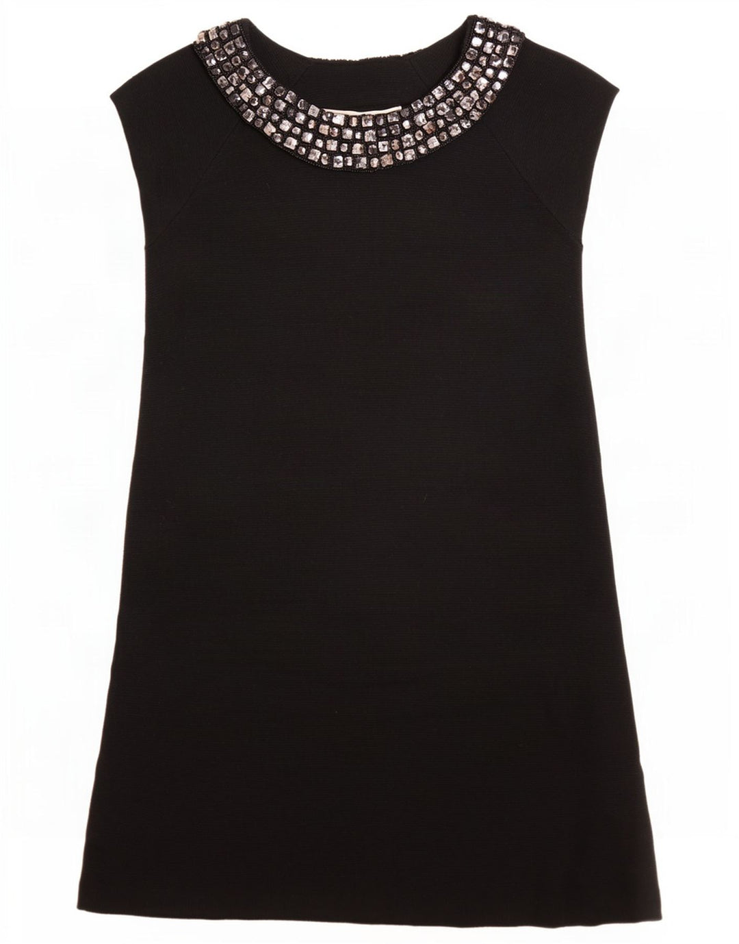 Zara Womens Shift Dress UK 8 Small Black Acrylic