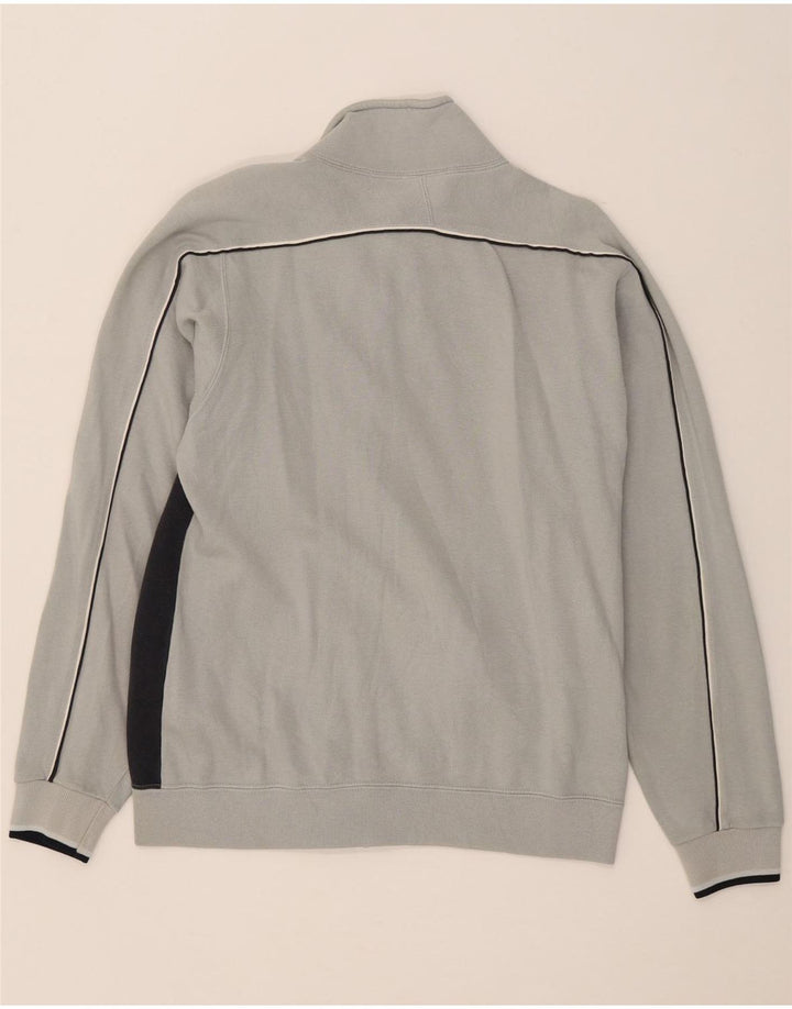CHAMPION Mens Tracksuit Top Jacket Small Grey Colourblock Cotton