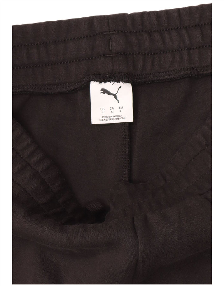 Puma Mens Graphic Tracksuit Trousers Large  Black
