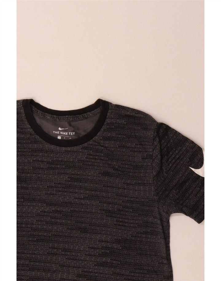 NIKE Mens Graphic T-Shirt Top Small Grey Cotton