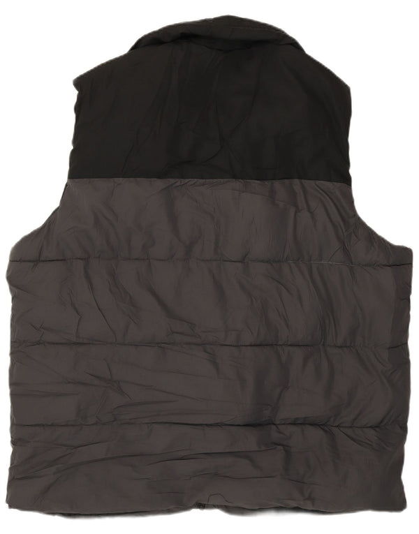 Jack & Jones Mens Padded Gilet UK 42 XL Grey Colourblock