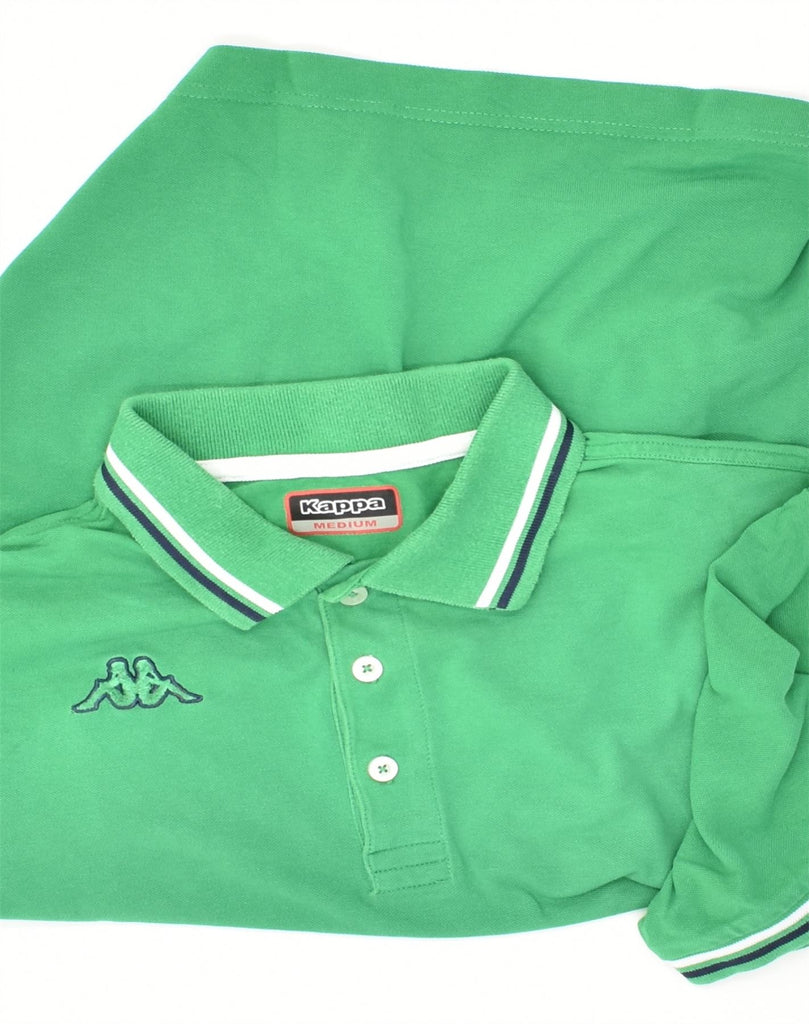 KAPPA Mens Polo Shirt Medium Green Cotton | Vintage Kappa | Thrift | Second-Hand Kappa | Used Clothing | Messina Hembry 