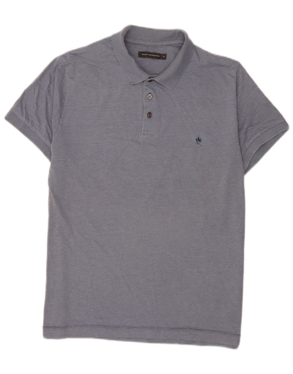 French Connection Mens Polo Shirt XL Blue Cotton