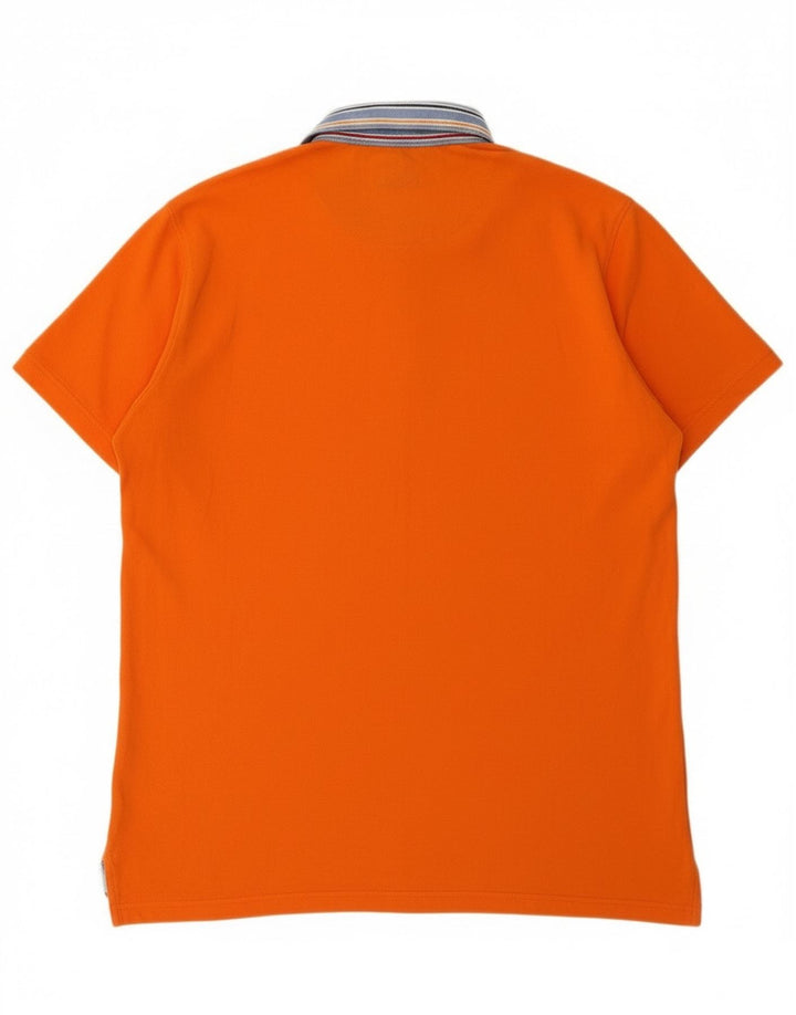 Harmont & Blaine Mens Regular Fit Polo Shirt 3XL Orange