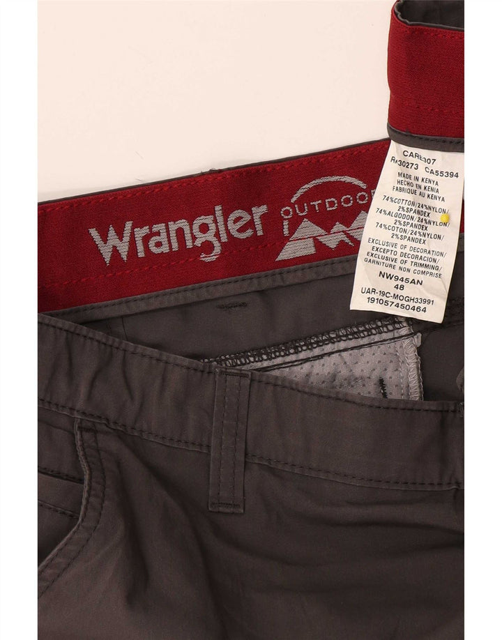 Wrangler Mens Chino Shorts W48 4XL Grey Cotton