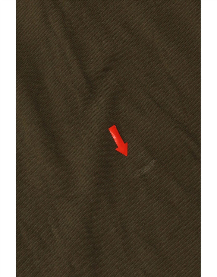 Lotto Mens Polo Shirt Small Khaki Cotton
