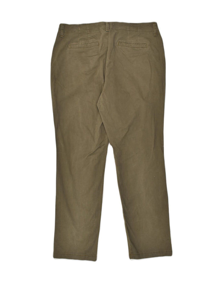 LEE Womens Tailored Slim Straight Chino Trousers W36 L31 Khaki Cotton | Vintage Lee | Thrift | Second-Hand Lee | Used Clothing | Messina Hembry 
