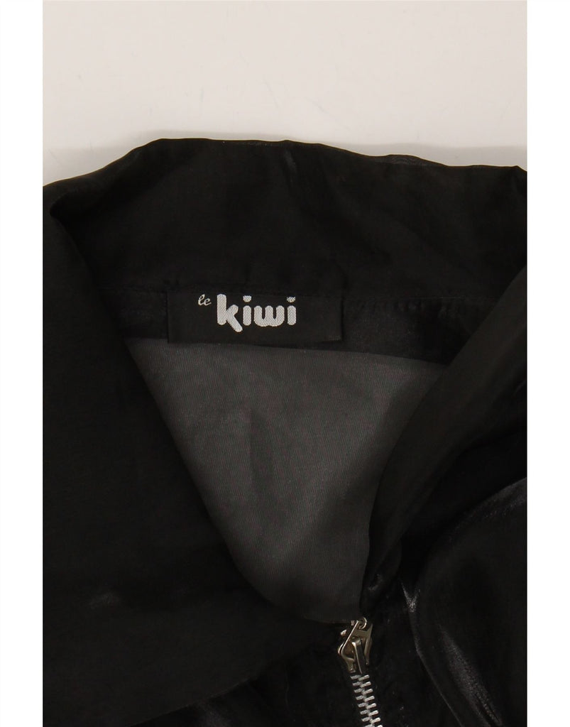 KIWI Womens See throught Overcoat UK 18 XL Black Polyester Vintage Kiwi and Second-Hand Kiwi from Messina Hembry 