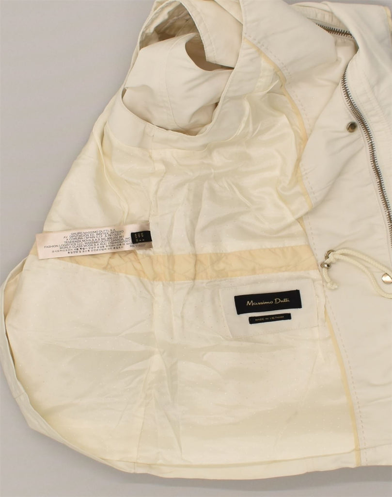 MASSIMO DUTTI Womens Military Utility Gilet US 4 Small White Polyester | Vintage Massimo Dutti | Thrift | Second-Hand Massimo Dutti | Used Clothing | Messina Hembry 