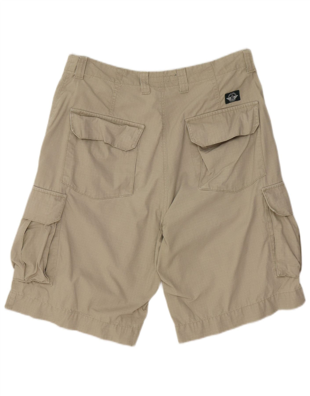 Dockers Womens Khakis Cargo Shorts W36 Large Khaki Check