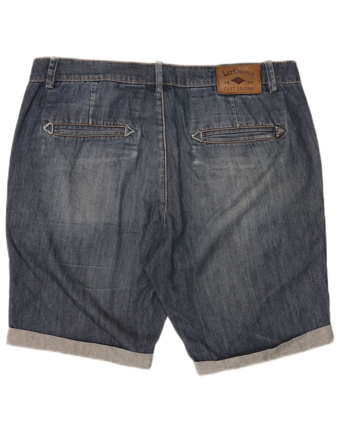 LEE Mens Denim Shorts W36 Large Blue Cotton