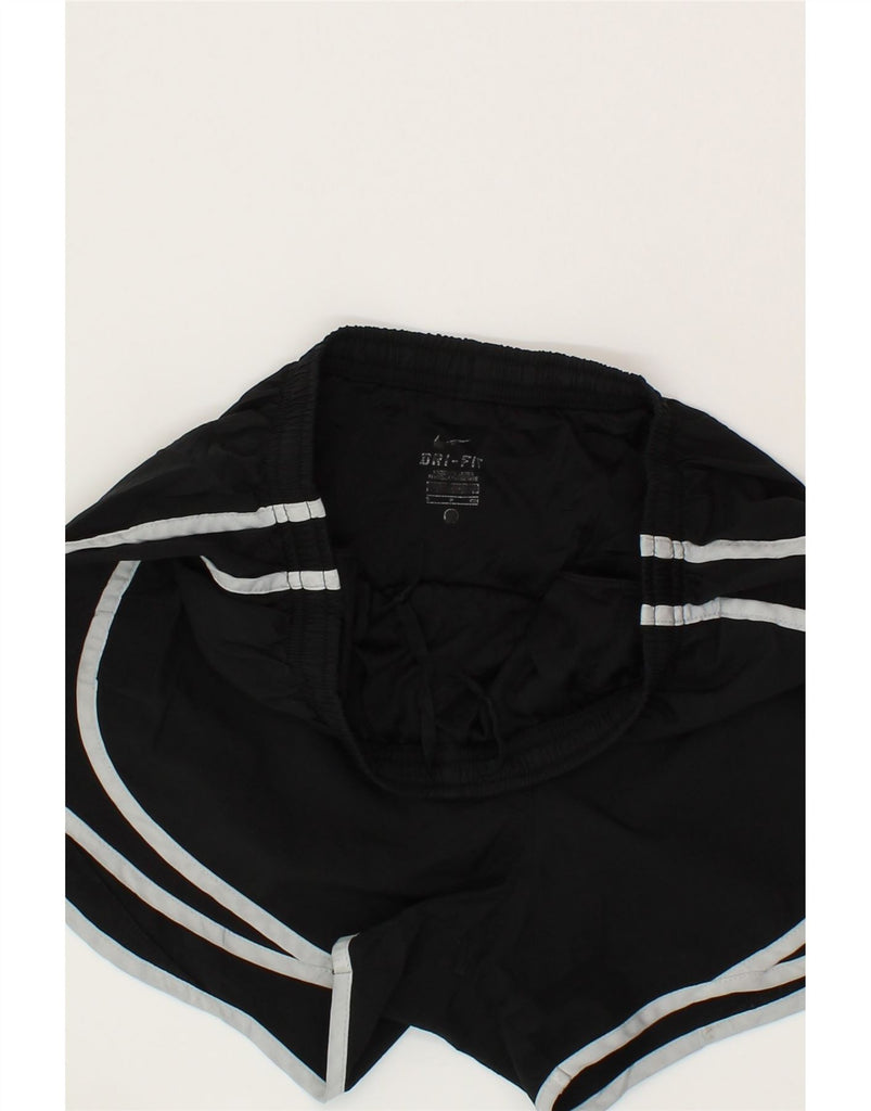 NIKE Womens Sport Shorts UK 8 Small Black Vintage Nike and Second-Hand Nike from Messina Hembry 