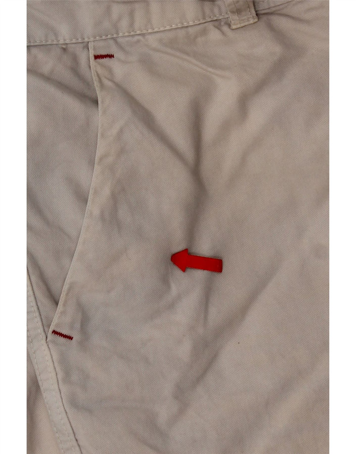 Vintage Mens Chino Shorts W36 Large Grey Cotton