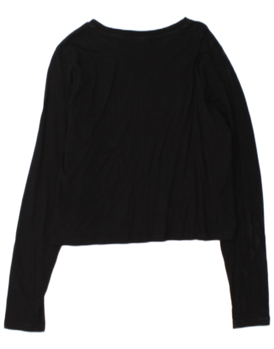 Fila Womens Crop Graphic Top Long Sleeve UK 14 Large Black