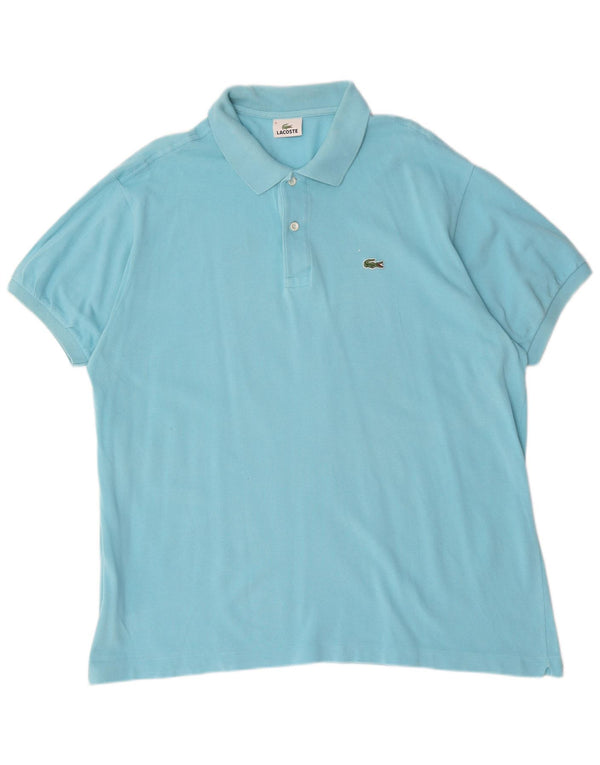 Lacoste Mens Polo Shirt Size 8 3XL Blue Cotton