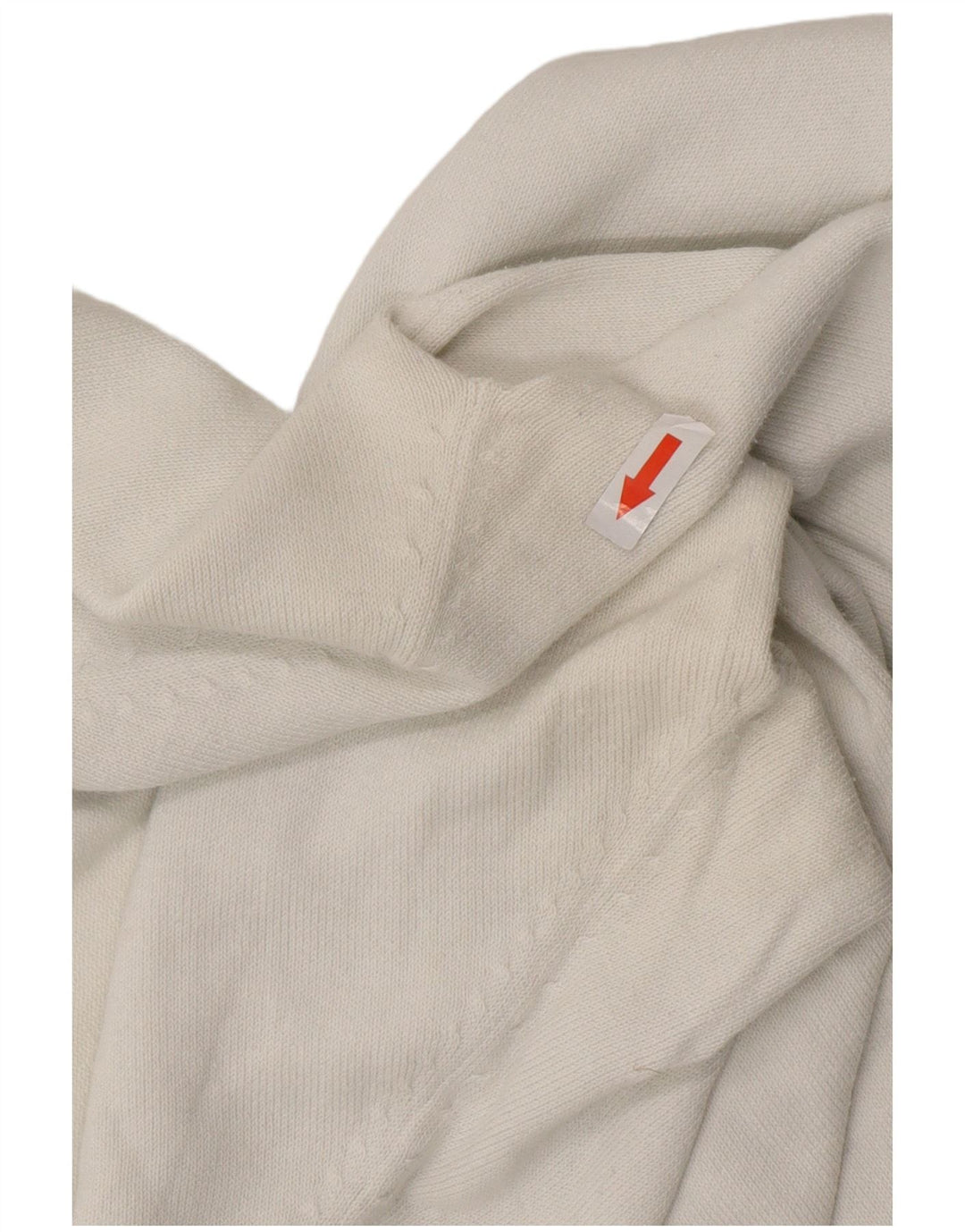 ZARA Womens V-Neck Jumper Sweater UK 14 Large White Cotton