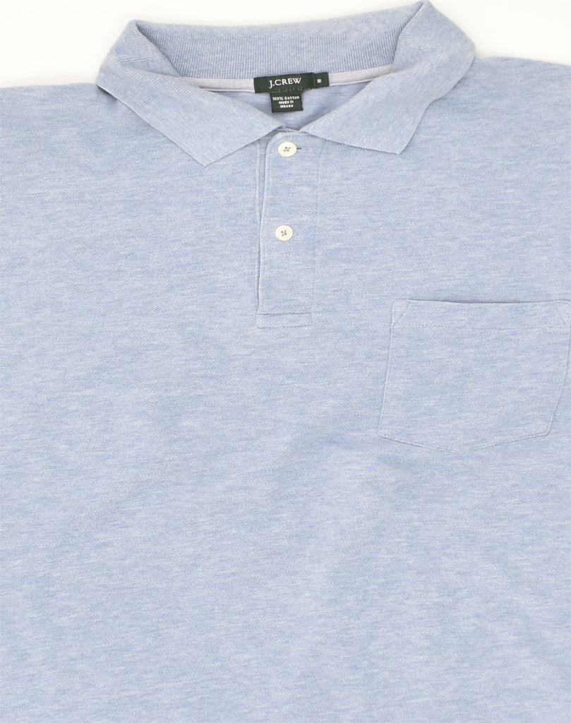 J. CREW Mens Polo Shirt Medium Blue Cotton | Vintage J. Crew | Thrift | Second-Hand J. Crew | Used Clothing | Messina Hembry 