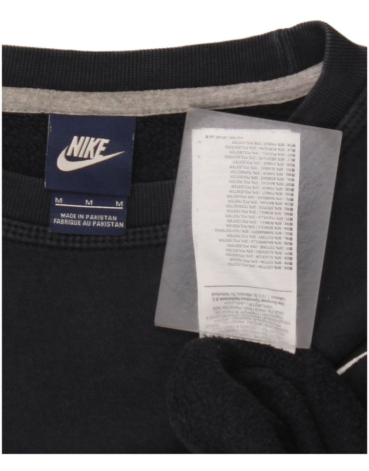 NIKE Mens Sweatshirt Jumper Medium Navy Blue Cotton