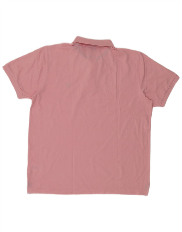 Gant Mens Polo Shirt XL Pink Cotton